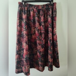Vintage 70's Fire Islander Floral Printed Skirt